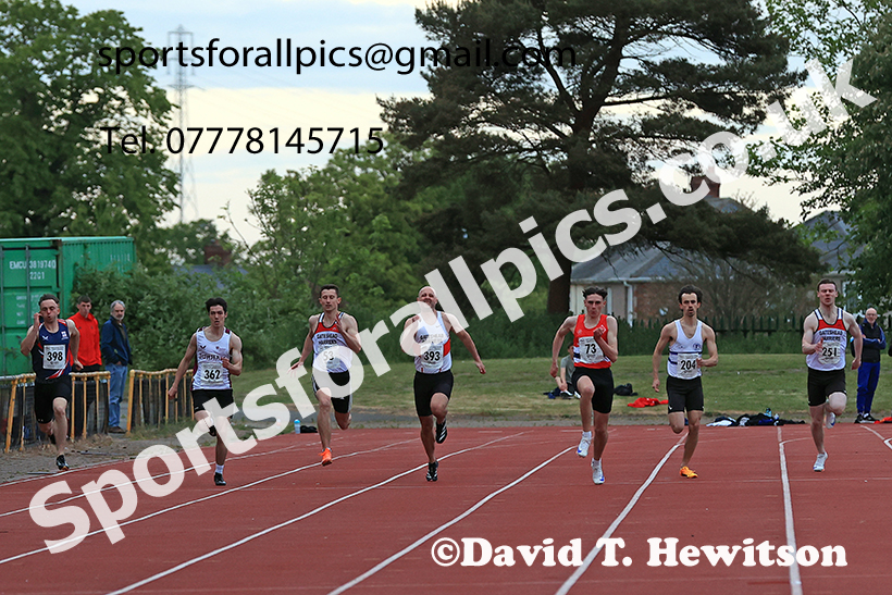 The 200 metres, 2025 NEGP No 2, Monkton Stadium, Wednesday, May 28th. Photo: David T. Hewitson/Sports for All Pics